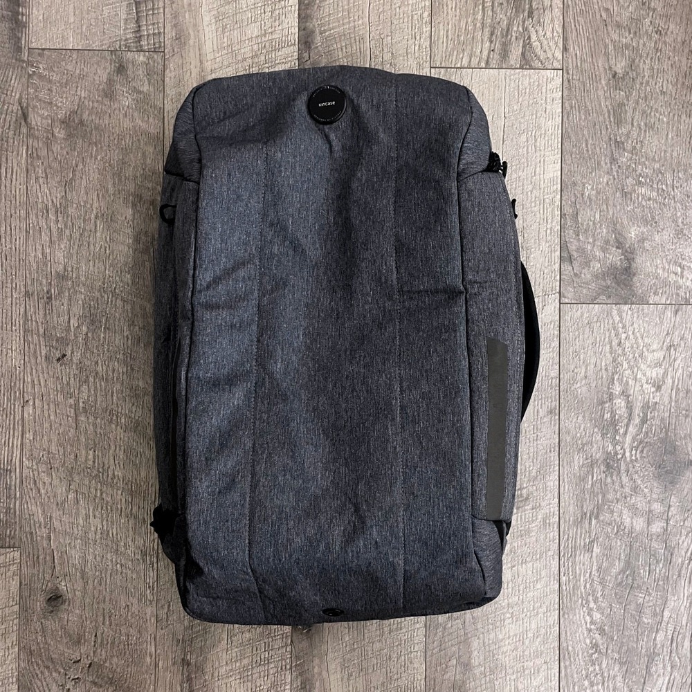 Kincase Tech Backpack Heathered‎ Charcoal Gray USB Charging Port Laptop Bag